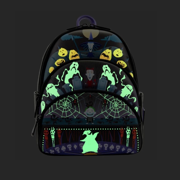 Loungefly The Nightmare Before Christmas‎ Triple Pocket Mini Backpack and Wallet main image 8